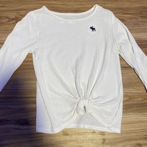 White Abercrombie Long sleeve